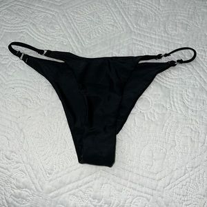 Black thong bikini bottoms - NEW WITHOUT TAG, HAS PANTY LINER STILL IN PLACE